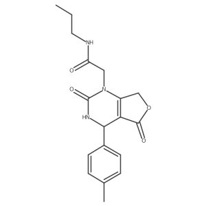 2-[4-(4-methylphenyl)-2,5-dioxo-3,4,5,7-tetrahydrofuro[3,4-d]pyrimidin-1(2H)-yl]-N-propylacetamide Structure