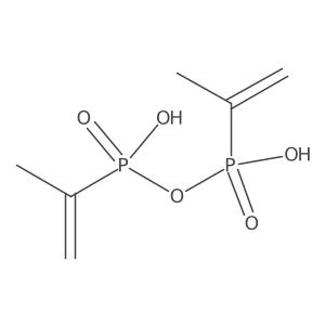 Diphosphonic acid, bis(1-methylethenyl)- Structure