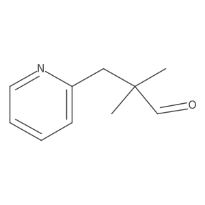 2,2-Dimethyl-3-(pyridin-2-yl)propanal结构式
