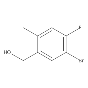 (5-Bromo-4-fluoro-2-methylphenyl)methanol Structure