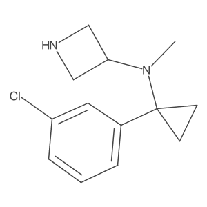 3-Azetidinamine, N-[1-(3-chlorophenyl)cyclopropyl]-N-methyl-结构式