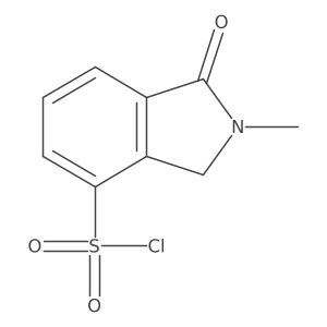 2-methyl-1-oxo-2,3-dihydro-1H-isoindole-4-sulfonylchloride Structure