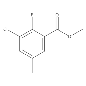 Methyl 3-chloro-2-fluoro-5-methylbenzoate Structure
