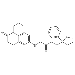 N'-(2-methoxy-2-phenylbutyl)-N-{2-oxo-1-azatricyclo[7.3.1.0^{5,13}]trideca-5,7,9(13)-trien-7-yl}ethanediamide Structure