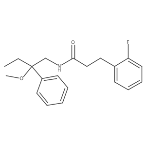 3-(2-fluorophenyl)-N-(2-methoxy-2-phenylbutyl)propanamide结构式
