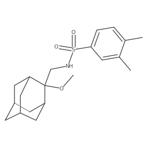 N-[(2-methoxyadamantan-2-yl)methyl]-3,4-dimethylbenzene-1-sulfonamide Structure