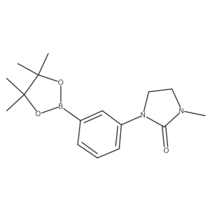 1-Methyl-3-[3-(4,4,5,5-tetramethyl-1,3,2-dioxaborolan-2-yl)phenyl]-2-imidazolidinone结构式