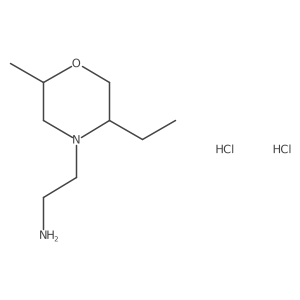 2-(5-Ethyl-2-methylmorpholin-4-yl)ethan-1-amine dihydrochloride结构式