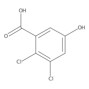 2,3-Dichloro-5-hydroxybenzoic acid结构式