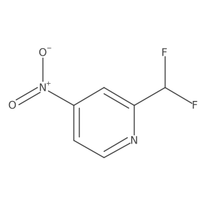 2-(Difluoromethyl)-4-nitropyridine结构式