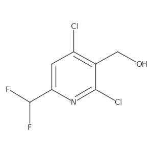 (2,4-Dichloro-6-(difluoromethyl)pyridin-3-yl)methanol Structure
