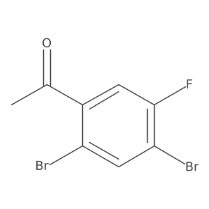 1-(2,4-dibromo-5-fluoro-phenyl)ethanone Structure