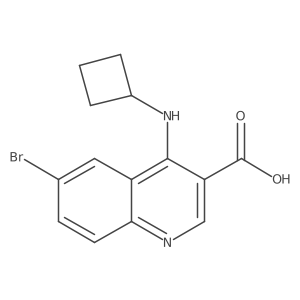 6-Bromo-4-(cyclobutylamino)-3-quinolinecarboxylic acid Structure