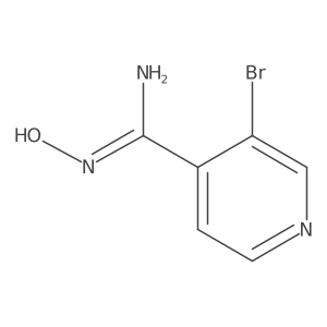3-Bromo-N'-hydroxypyridine-4-carboximidamide Structure