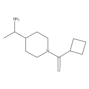 1-(1-Cyclobutanecarbonylpiperidin-4-yl)ethan-1-amine结构式