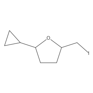 2-Cyclopropyl-5-(iodomethyl)oxolane Structure