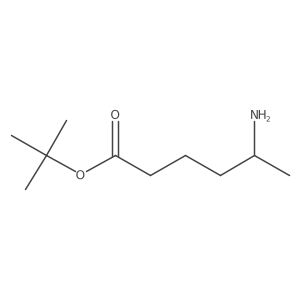 Tert-butyl 5-aminohexanoate Structure
