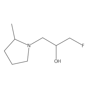 1-Fluoro-3-(2-methylpyrrolidin-1-yl)propan-2-ol Structure