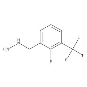 {[2-Fluoro-3-(trifluoromethyl)phenyl]methyl}hydrazine Structure