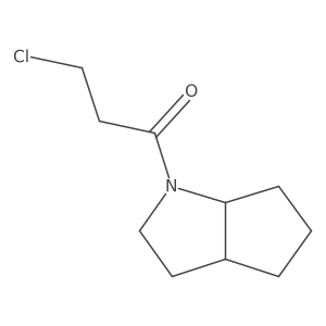 3-Chloro-1-{octahydrocyclopenta[b]pyrrol-1-yl}propan-1-one Structure