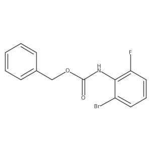 benzyl N-(2-bromo-6-fluorophenyl)carbamate结构式