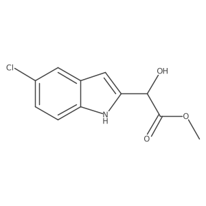 methyl 2-(5-chloro-1H-indol-2-yl)-2-hydroxyacetate结构式
