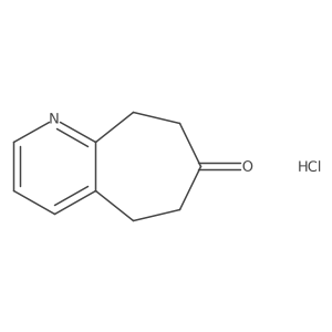 5H,6H,7H,8H,9H-cyclohepta[b]pyridin-7-one hydrochloride Structure