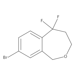 8-Bromo-5,5-difluoro-1,3,4,5-tetrahydrobenzo[C]oxepine结构式