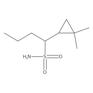 1-(2,2-Dimethylcyclopropyl)butane-1-sulfonamide Structure