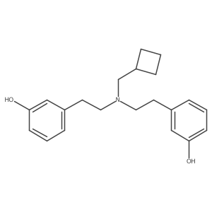 3,3'-(((Cyclobutylmethyl)azanediyl)bis(ethane-2,1-diyl))diphenol Structure