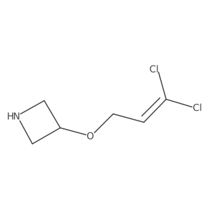 3-[(3,3-Dichloroprop-2-en-1-yl)oxy]azetidine结构式