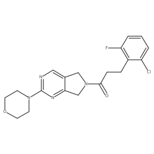 3-(2-chloro-6-fluorophenyl)-1-(2-morpholino-5H-pyrrolo[3,4-d]pyrimidin-6(7H)-yl)propan-1-one Structure