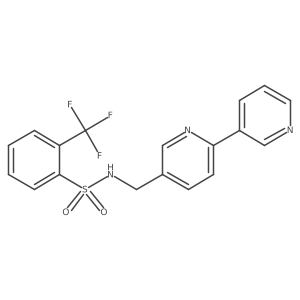 N-([2,3'-bipyridin]-5-ylmethyl)-2-(trifluoromethyl)benzenesulfonamide Structure
