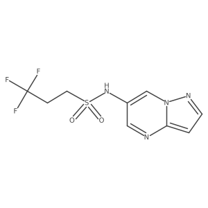 3,3,3-trifluoro-N-(pyrazolo[1,5-a]pyrimidin-6-yl)propane-1-sulfonamide Structure
