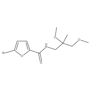5-bromo-N-(2,3-dimethoxy-2-methylpropyl)furan-2-carboxamide结构式