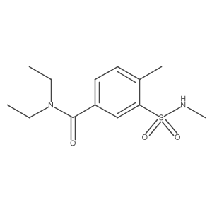 N,N-Diethyl-4-methyl-3-[(methylamino)sulfonyl]benzamide结构式
