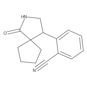2-{1-Oxo-2-azaspiro[4.4]nonan-4-yl}benzonitrile结构式
