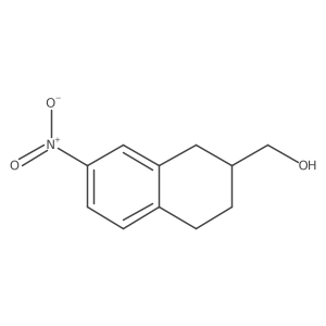 (7-Nitro-1,2,3,4-tetrahydronaphthalen-2-yl)methanol结构式