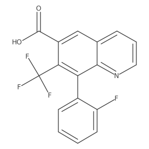 8-(2-Fluorophenyl)-7-(trifluoromethyl)quinoline-6-carboxylic acid Structure
