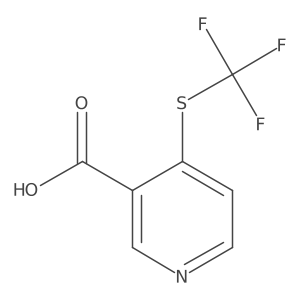 4-((Trifluoromethyl)thio)nicotinic acid结构式