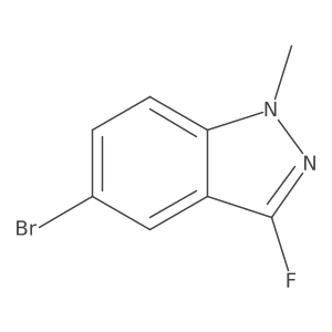 5-Bromo-3-fluoro-1-methyl-1H-indazole Structure