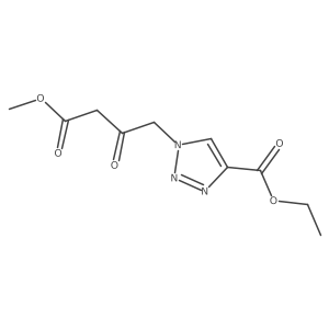 ethyl 1-(4-methoxy-2,4-dioxobutyl)-1H-1,2,3-triazole-4-carboxylate Structure