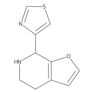4-{4H,5H,6H,7H-furo[2,3-c]pyridin-7-yl}-1,3-thiazole结构式