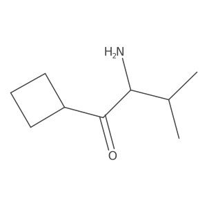 (2S)-2-amino-1-cyclobutyl-3-methylbutan-1-one结构式