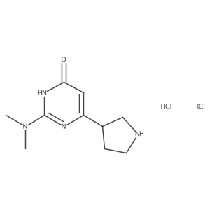 2-(Dimethylamino)-6-(pyrrolidin-3-yl)pyrimidin-4-ol dihydrochloride Structure