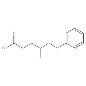(S)-4-(Pyridin-2-yldisulfanyl)pentanoic acid结构式