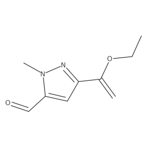3-(1-ethoxyethenyl)-1-methyl-1H-pyrazole-5-carbaldehyde Structure