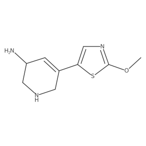 5-(2-Methoxy-1,3-thiazol-5-yl)-1,2,3,6-tetrahydropyridin-3-amine结构式