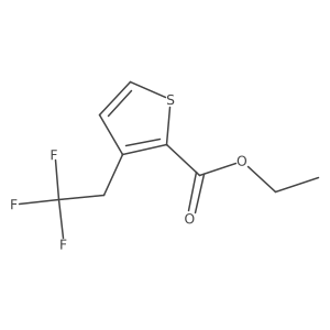 Ethyl 3-(2,2,2-trifluoroethyl)thiophene-2-carboxylate Structure