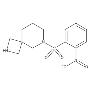 6-(2-Nitrobenzenesulfonyl)-2,6-diazaspiro[3.5]nonane结构式